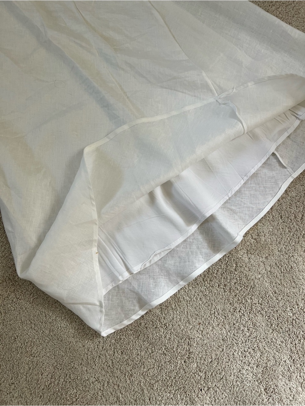 DISSH Syrah White Linen Midi Skirt - Size 6 - Picture 6 of 10